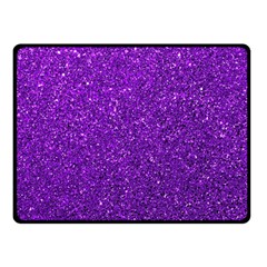 Purple  Glitter Double Sided Fleece Blanket (small) 