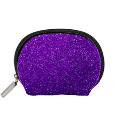 Purple  Glitter Accessory Pouch (small)