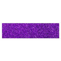 Purple  Glitter Satin Scarf (oblong)