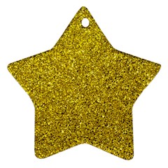 Gold  Glitter Star Ornament (two Sides)