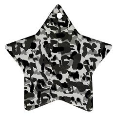 Grey Camo Ornament (star)