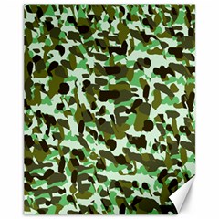 Brownish Green Camo Canvas 11  X 14  