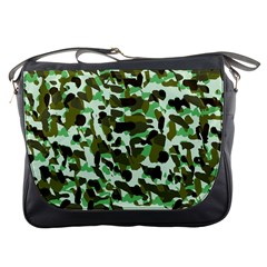 Brownish Green Camo Messenger Bag by snowwhitegirl