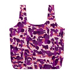 Pink Camo Full Print Recycle Bag (l) by snowwhitegirl