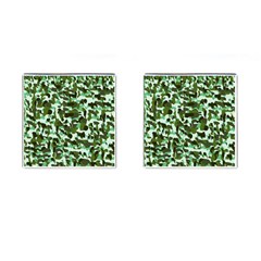 Green Camo Cufflinks (square)