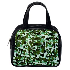 Green Camo Classic Handbag (one Side)