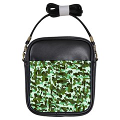 Green Camo Girls Sling Bag by snowwhitegirl