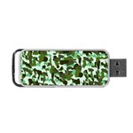 Green Camo Portable USB Flash (Two Sides) Back