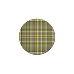 Yellow Plaid Golf Ball Marker (4 Pack) by snowwhitegirl