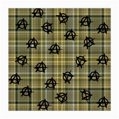 Yellow Plaid Anarchy Medium Glasses Cloth (2-side)