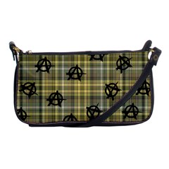 Yellow Plaid Anarchy Shoulder Clutch Bag