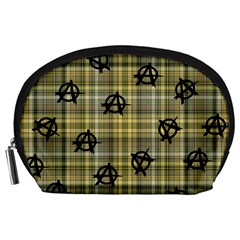 Yellow Plaid Anarchy Accessory Pouch (large)