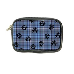 Blue  Plaid Anarchy Coin Purse by snowwhitegirl