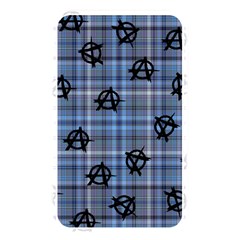 Blue  Plaid Anarchy Memory Card Reader (rectangular)