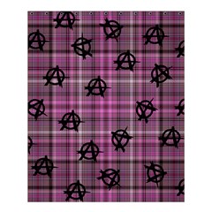 Pink  Plaid Anarchy Shower Curtain 60  X 72  (medium) 