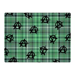 Green  Plaid Anarchy Double Sided Flano Blanket (mini)  by snowwhitegirl