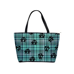 Aqua  Plaid Anarchy Classic Shoulder Handbag