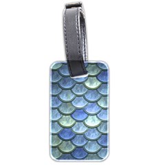 Blue Mermaid Scale Luggage Tags (two Sides)