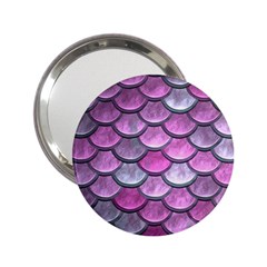 Pink Mermaid Scale 2 25  Handbag Mirrors