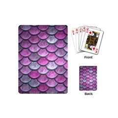 Pink Mermaid Scale Playing Cards (mini) 