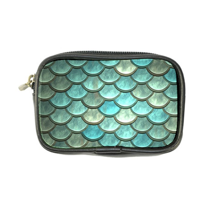 Aqua Mermaid Scale Coin Purse