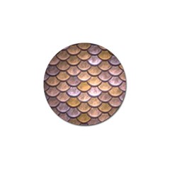 Copper Mermaid Scale Golf Ball Marker (4 Pack)