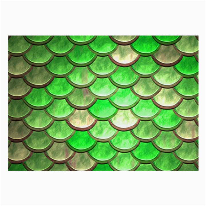 Green Mermaid Scale Large Glasses Cloth (2-Side)