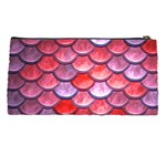 Red Mermaid Scale Pencil Cases Back