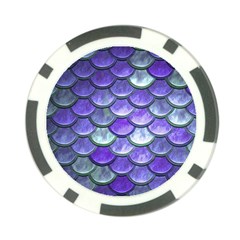 Blue Purple Mermaid Scale Poker Chip Card Guard (10 Pack) by snowwhitegirl