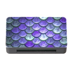 Blue Purple Mermaid Scale Memory Card Reader With Cf