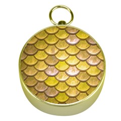 Yellow  Mermaid Scale Gold Compasses by snowwhitegirl