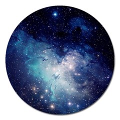 Nebula Blue Magnet 5  (round)