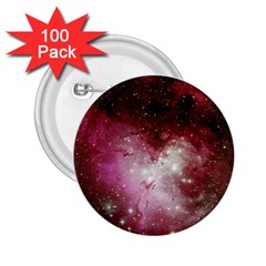 Nebula Red 2 25  Buttons (100 Pack) 