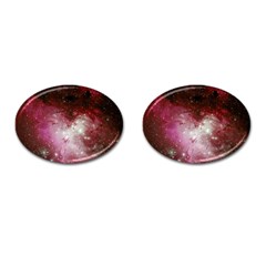 Nebula Red Cufflinks (oval)