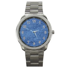 Blue Denim Sport Metal Watch by snowwhitegirl