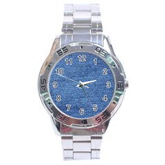 Blue Denim Stainless Steel Analogue Watch