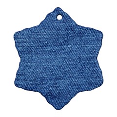 Blue Denim Ornament (snowflake)