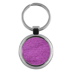 Purple Denim Key Chains (round)  by snowwhitegirl