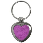 Purple Denim Key Chains (Heart)  Front