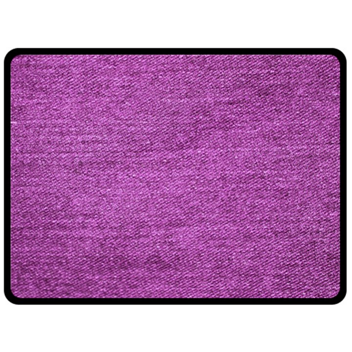 Purple Denim Double Sided Fleece Blanket (Large) 