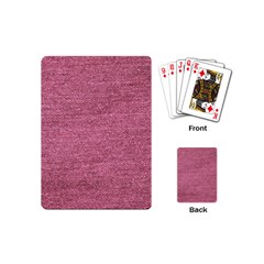 Pink  Denim Playing Cards (mini) 