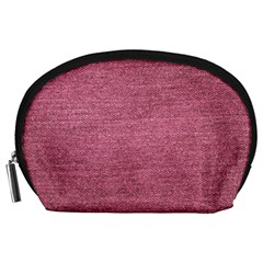 Pink  Denim Accessory Pouch (large)