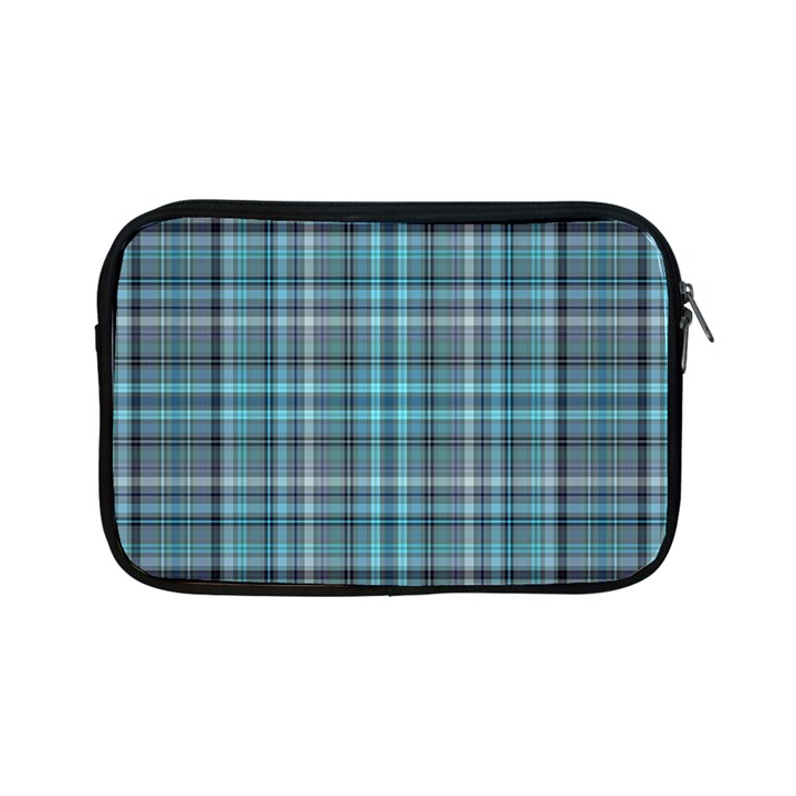 Teal Plaid Apple iPad Mini Zipper Cases