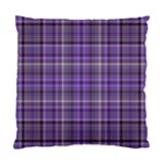 Purple  Plaid Standard Cushion Case (One Side) Front