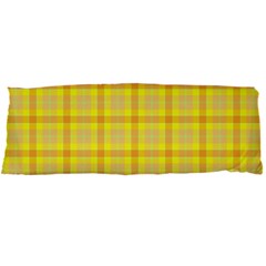 Yellow Sun Plaid Body Pillow Case Dakimakura (two Sides)