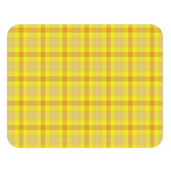 Yellow Sun Plaid Double Sided Flano Blanket (large) 
