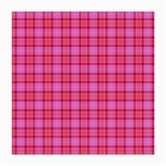 Valentine Pink Red Plaid Medium Glasses Cloth