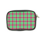 Pink Green Plaid Coin Purse Back