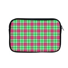 Pink Green Plaid Apple Macbook Pro 13  Zipper Case by snowwhitegirl