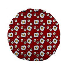 Eggs Red Standard 15  Premium Flano Round Cushions